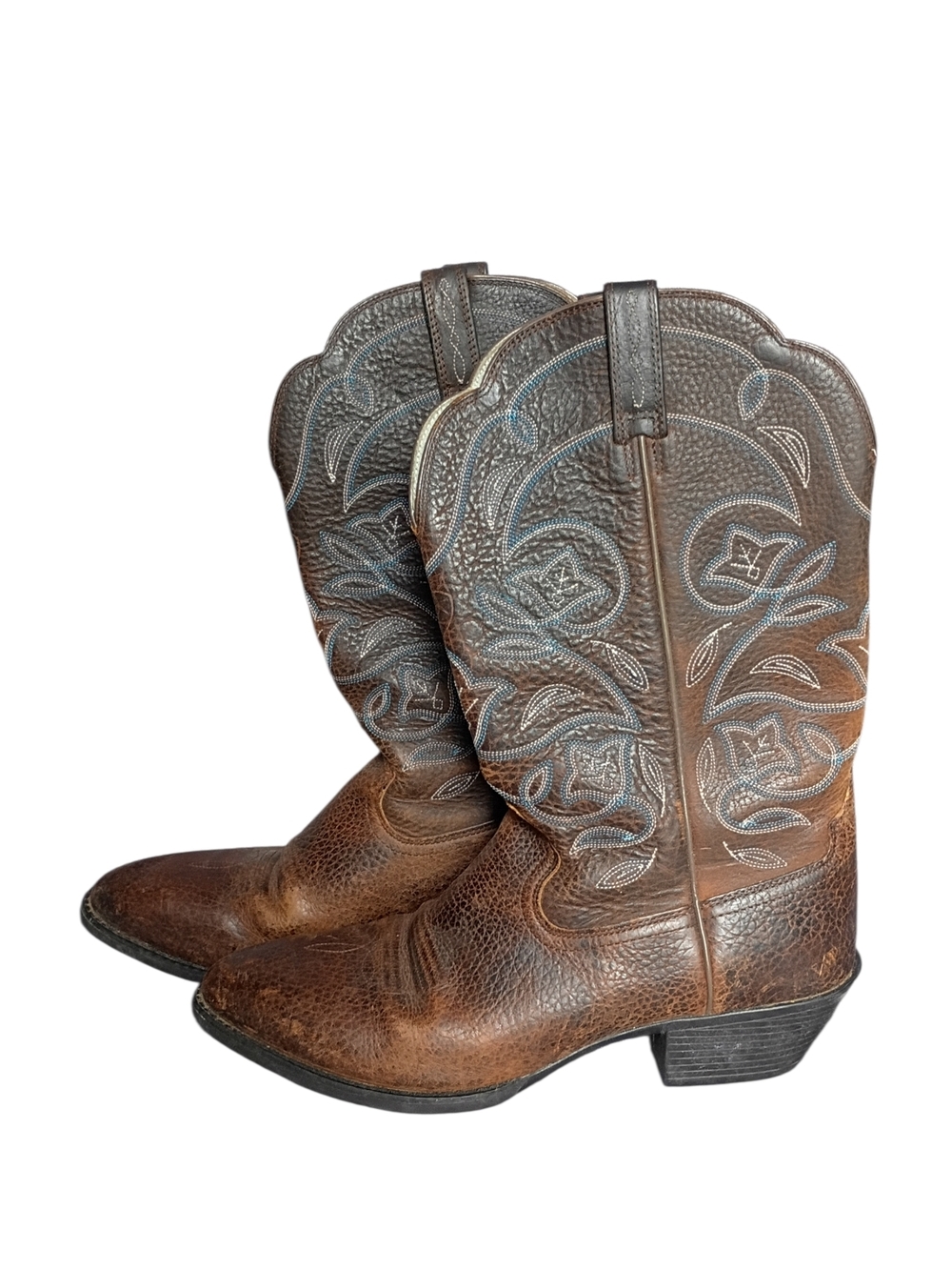 Ariat Heritage Western R-Toe Distressed Leather Boots - Women’s 10B
